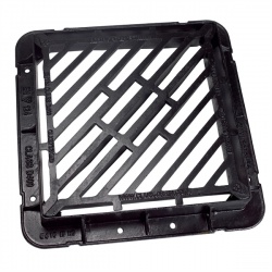 600x600x100 D400 Double Tri Ductile Iron Gully Grate & Frame